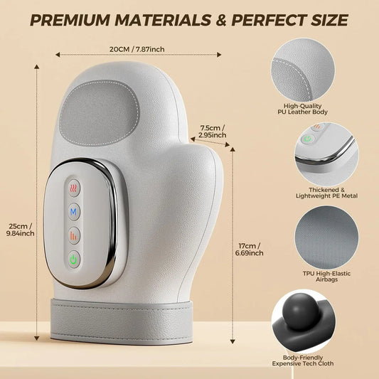 Cordless Hand & Finger Massager with Heat – Carpal Tunnel Relief