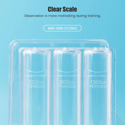 Breathing Trainer for Lungs – Adjustable Volume 300-3000cc, 3 Balls