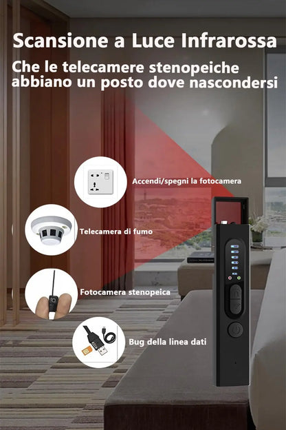 Microspy & Hidden Camera Detector – Wireless Spy & Frequency Jammer for Office & Hotel