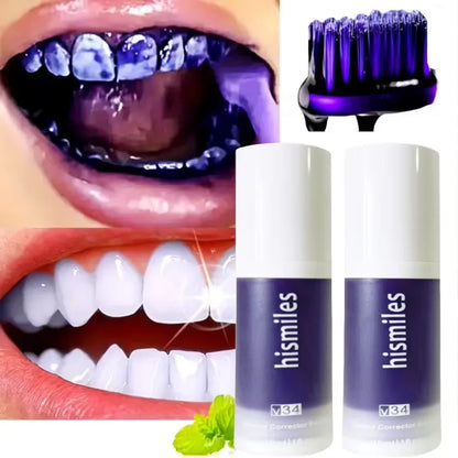 Purple Whitening Toothpaste – Deep Clean, Stain Removal, Fresh Breath, 30ml