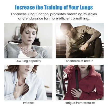 Breathing Trainer for Lungs – Adjustable Volume 300-3000cc, 3 Balls