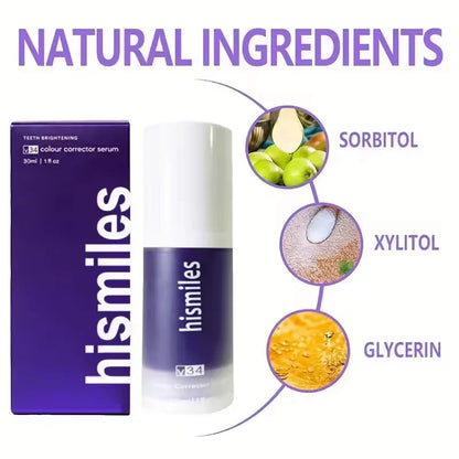 Purple Whitening Toothpaste – Deep Clean, Stain Removal, Fresh Breath, 30ml