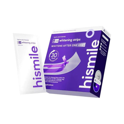 Purple Teeth Whitening Strips – Removes Yellow Stains, Instant Bright Smile