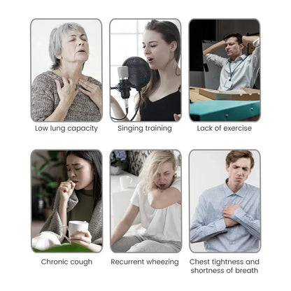 Breathing Trainer for Lungs – Adjustable Volume 300-3000cc, 3 Balls