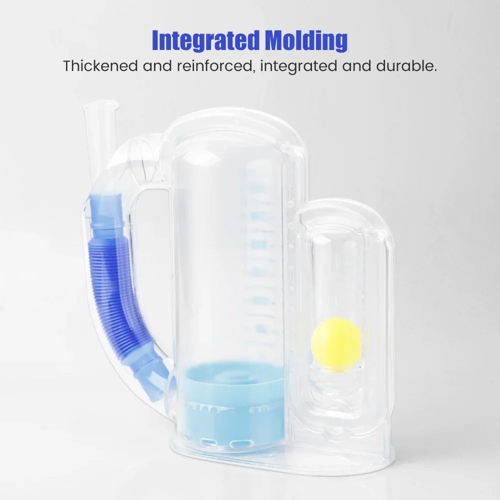 Breathing Trainer for Lungs – Adjustable Volume 300-3000cc, 3 Balls