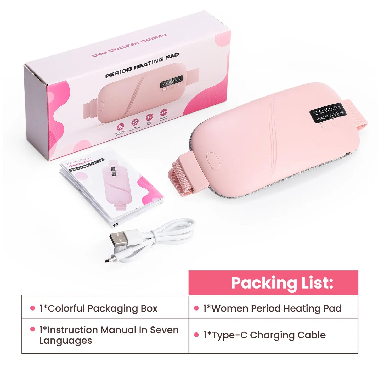 Menstrual Pain Relief Heating Belt – Hot Compress for Women