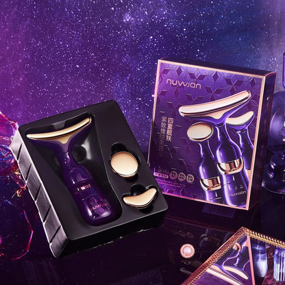 3-in-1 EMS Facial Lifting Device – Neck, Eye & Face Massager for Skin Tightening & Anti-Aging