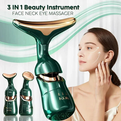 3-in-1 EMS Facial Lifting Device – Neck, Eye & Face Massager for Skin Tightening & Anti-Aging
