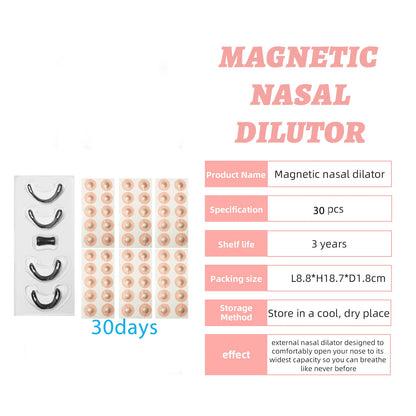 Magnetic Nasal Breathing Dilator Kit – Nose Strips to Improve Airflow, Sleep & Sports Performance